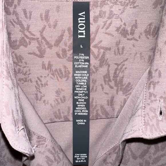 SOLD 💕Vuori Men’s Short Sleeve Bridge Umber Zion Purple Button Down Shirt - Picture 4 of 10